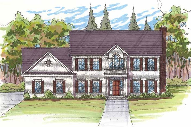 Dream House Plan - Traditional Exterior - Front Elevation Plan #435-24