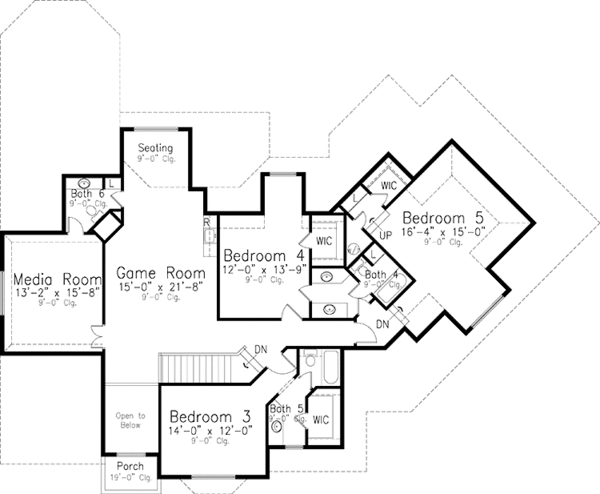 Home Plan - Country Floor Plan - Upper Floor Plan #52-246
