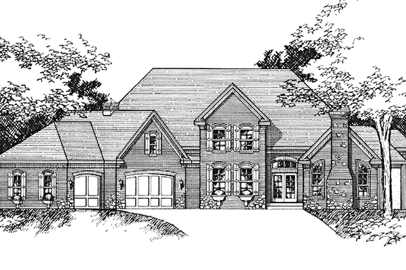 Dream House Plan - Exterior - Front Elevation 3 for Traditional House Plan #51-778 - 4 bed, 3.5 bath
