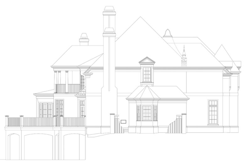 Architectural House Design - Exterior - Other Elevation 1 for European House Plan #119-419 - 4 bed, 4.5 bath