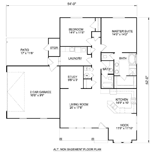 Bungalow Floor Plan - Other Floor Plan #116-281