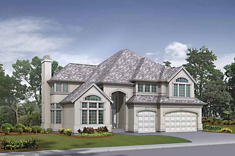 Dream House Plan - Traditional Exterior - Front Elevation Plan #132-425