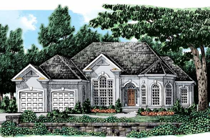 Home Plan - Exterior - Front Elevation 4 for Mediterranean House Plan #927-187 - 3 bed, 2.5 bath