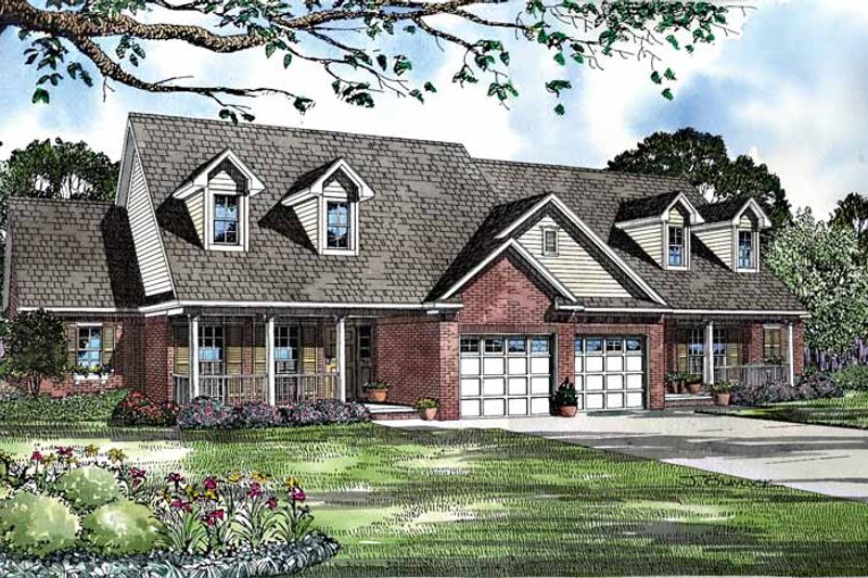Home Plan - Country Exterior - Front Elevation Plan #17-3119