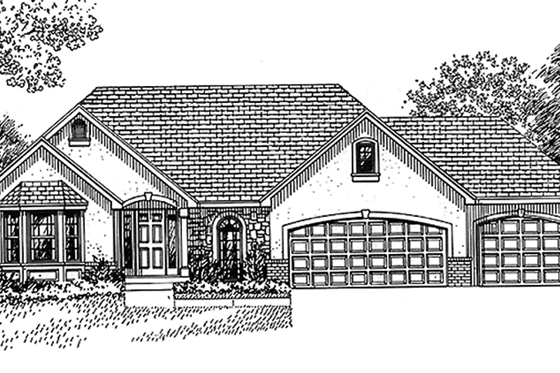 Home Plan - Country Exterior - Front Elevation Plan #51-888