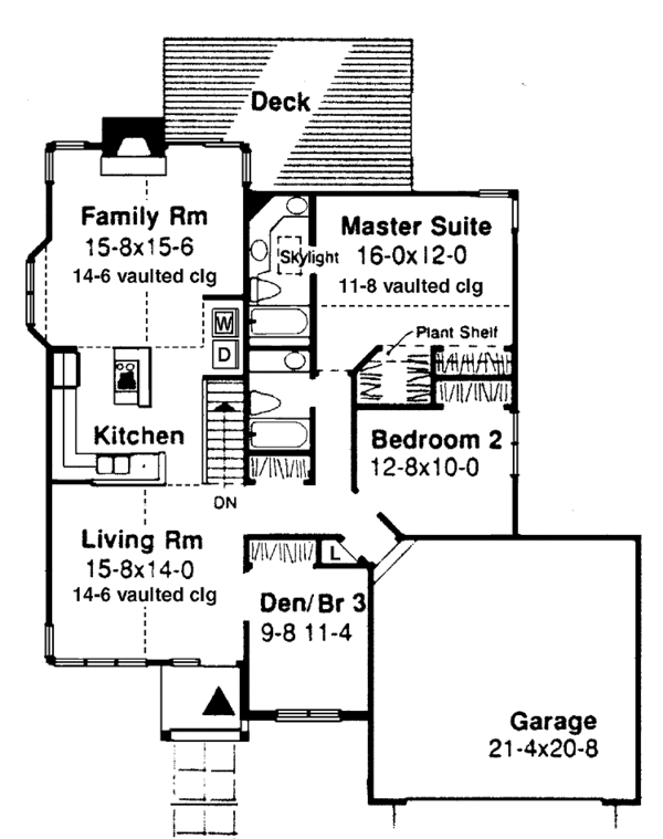 House Plan Design - Ranch Floor Plan - Main Floor Plan #320-717