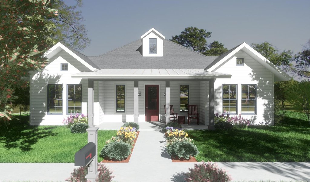 Exterior - Front Elevation 2 for Country House Plan #1126-3 - 3 bed, 3 bath
