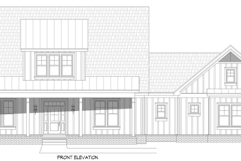 House Plan Design - Exterior - Front Elevation 3 for Country House Plan #932-707 - 3 bed, 2 bath