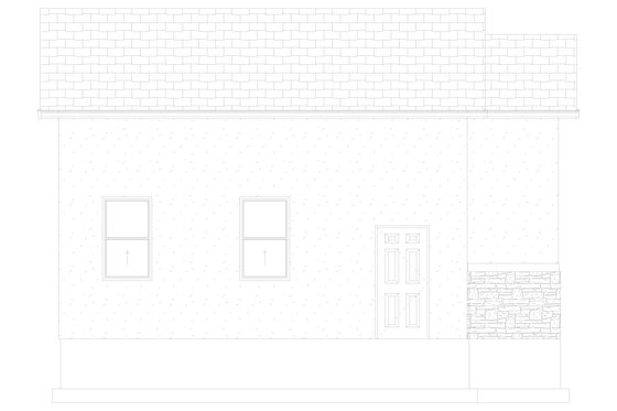 Exterior - Other Elevation 3 for Traditional House Plan #1060-182, 0 bath