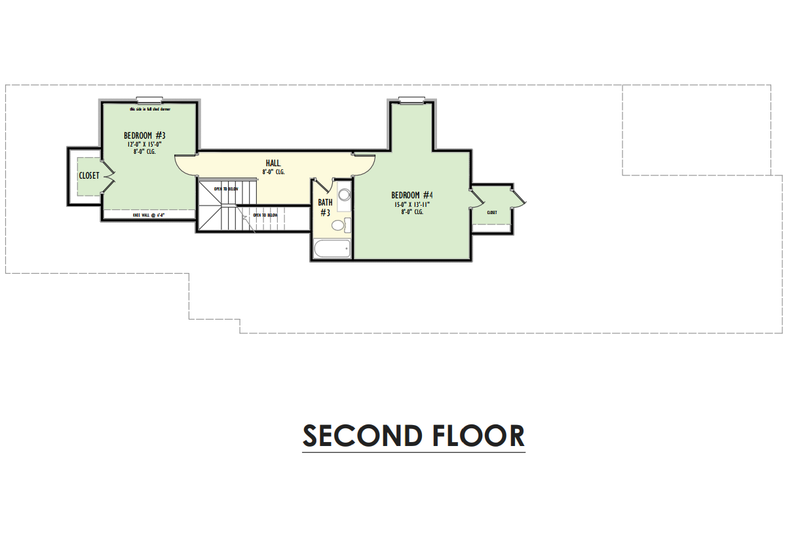 House Design - Floor Plan - Upper Floor for Traditional House Plan #1092-65 - 4 bed, 3.5 bath