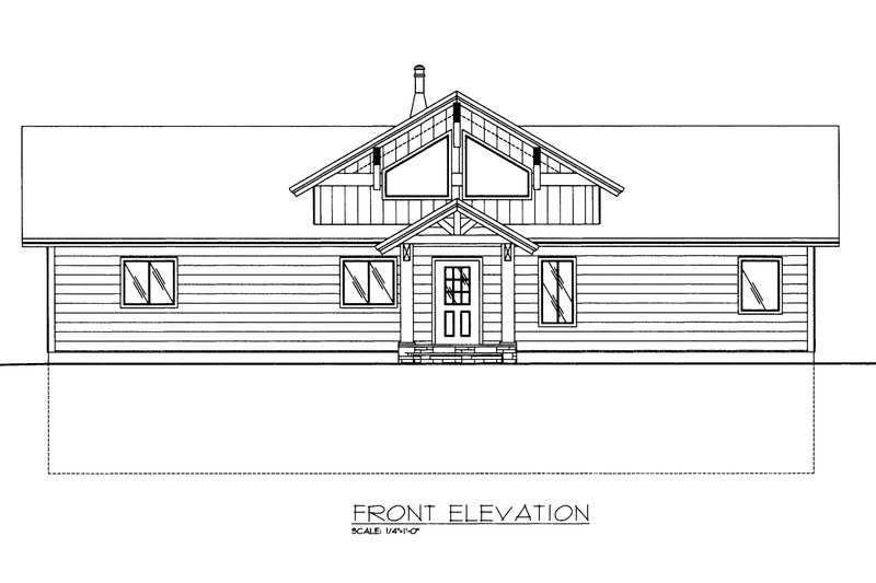 House Plan Design - Exterior - Front Elevation 3 for Craftsman House Plan #117-1106 - 3 bed, 2.5 bath