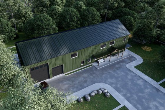 Exterior - Other Elevation 6 for Barndominium House Plan #1107-33 - 4 bed, 2.5 bath