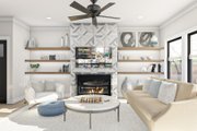 Modern Style House Plan - 3 Beds 2.5 Baths 1464 Sq/Ft Plan #455-278 