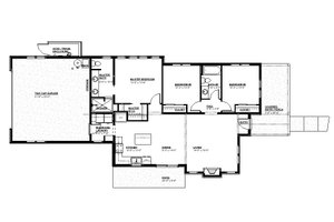 Floor Plan - Main Floor for Farmhouse House Plan #895-136 - 3 bed, 2 bath