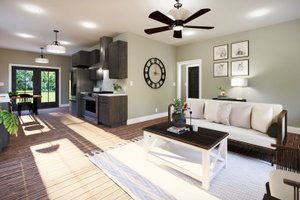 Interior - Kitchen for Cottage House Plan #44-304 - 2 bed, 2 bath