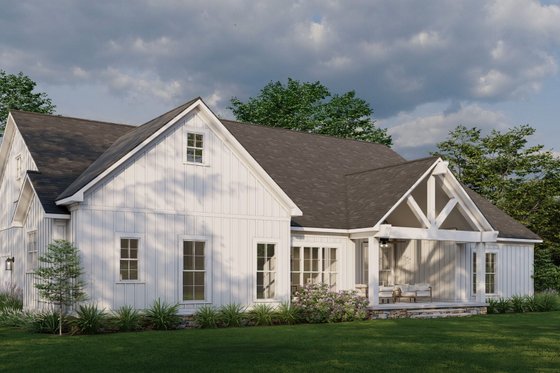 Exterior - Other Elevation 1 for Farmhouse House Plan #923-386 - 4 bed, 3 bath