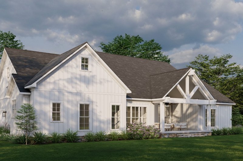 House Design - Exterior - Other Elevation 1 for Farmhouse House Plan #923-386 - 4 bed, 3 bath