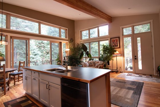Interior - Dining Room for Cabin House Plan #1042-24 - 2 bed, 2 bath