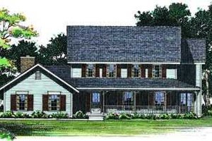 Traditional Exterior - Front Elevation Plan #72-156