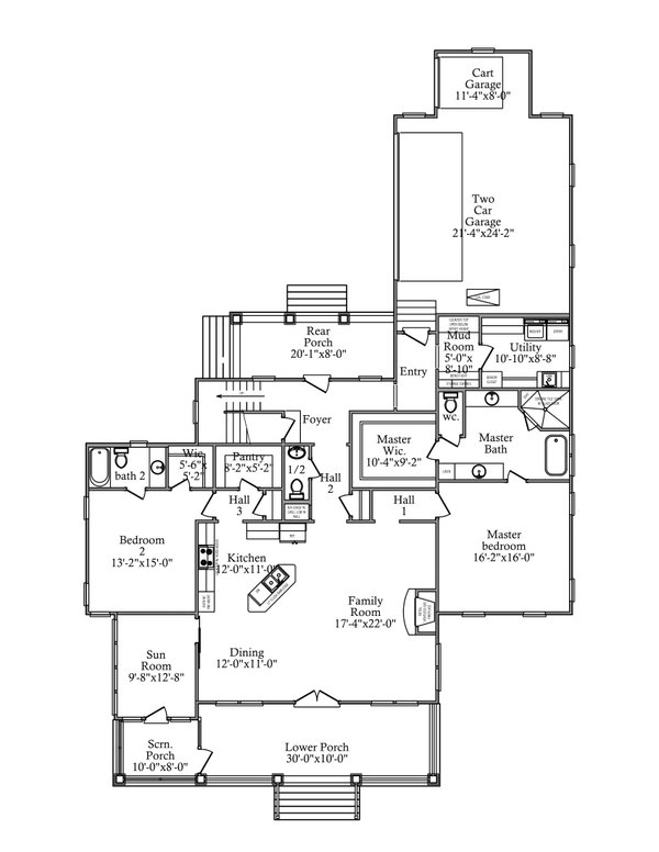 Traditional Floor Plan - Main Floor Plan #69-401