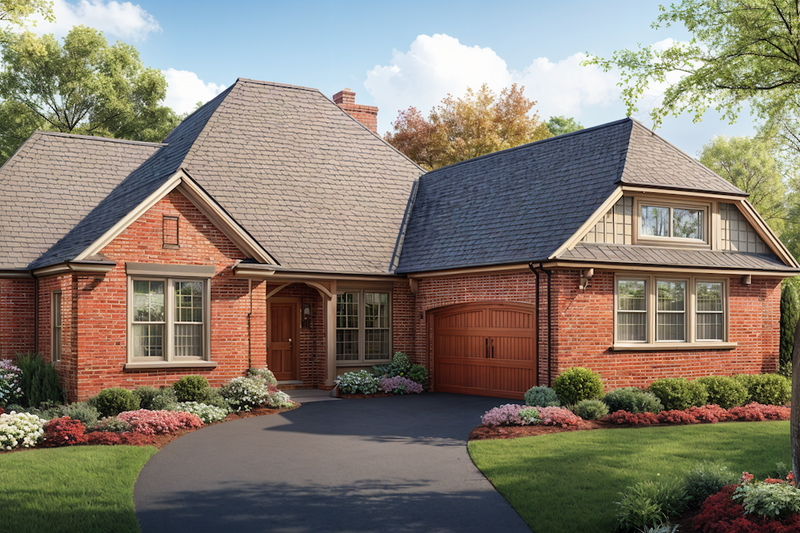 Architectural House Design - Traditional Exterior - Front Elevation Plan #30-165