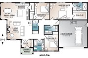 Ranch Style House Plan - 3 Beds 2 Baths 1859 Sq/Ft Plan #23-2658 