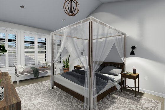 Interior - Master Bedroom for Ranch House Plan #1060-30 - 5 bed, 3.5 bath