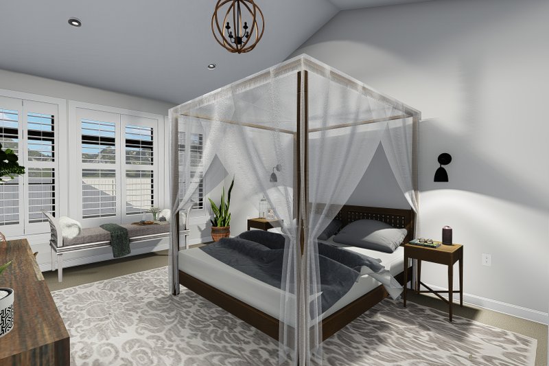 Home Plan - Interior - Master Bedroom for Ranch House Plan #1060-30 - 5 bed, 3.5 bath