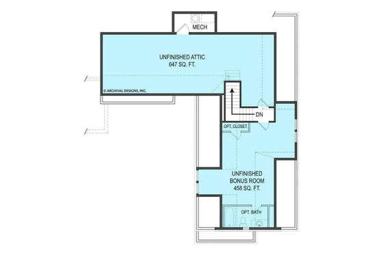 Floor Plan - Other Floor 2 for Craftsman House Plan #119-425 - 4 bed, 3.5 bath