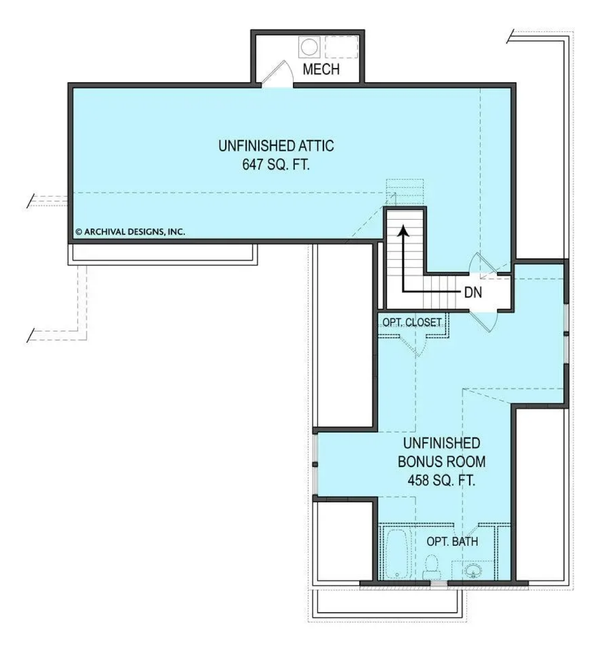 Dream House Plan - Floor Plan - Other Floor 2 for Craftsman House Plan #119-425 - 4 bed, 3.5 bath