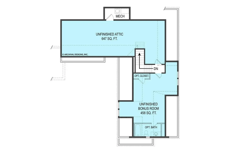 Dream House Plan - Floor Plan - Other Floor 2 for Craftsman House Plan #119-425 - 4 bed, 3.5 bath