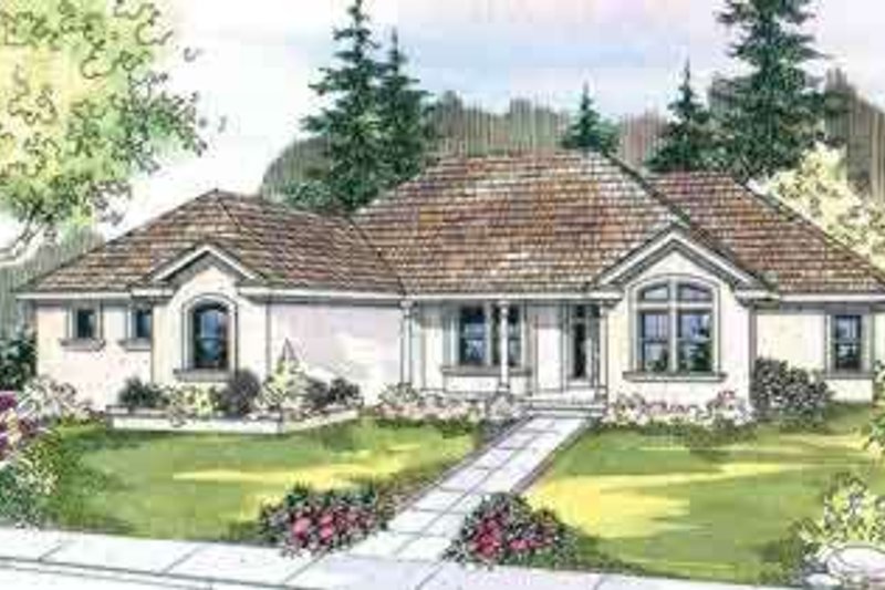 Home Plan - European Exterior - Front Elevation Plan #124-514