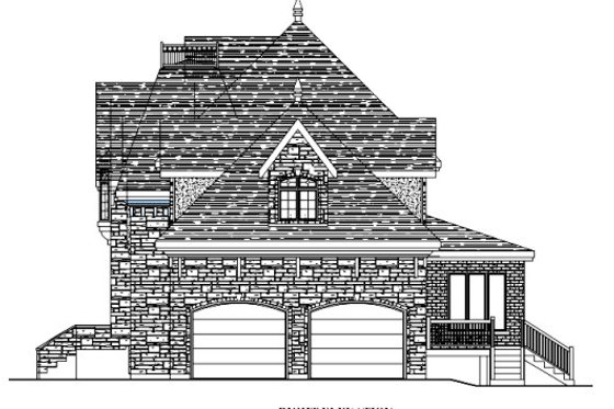 Exterior - Other Elevation for European House Plan #138-337 - 3 bed, 2.5 bath