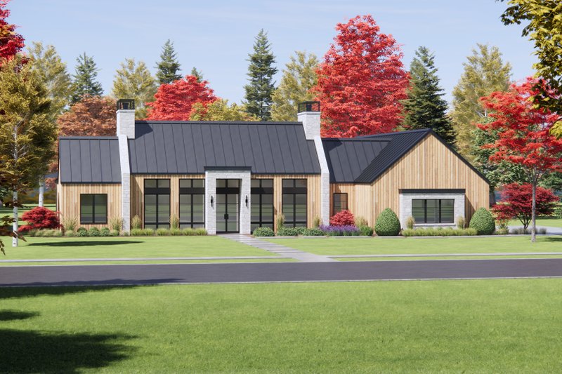 House Plan Design - Exterior - Front Elevation 5 for Modern House Plan #1096-94 - 3 bed, 2.5 bath