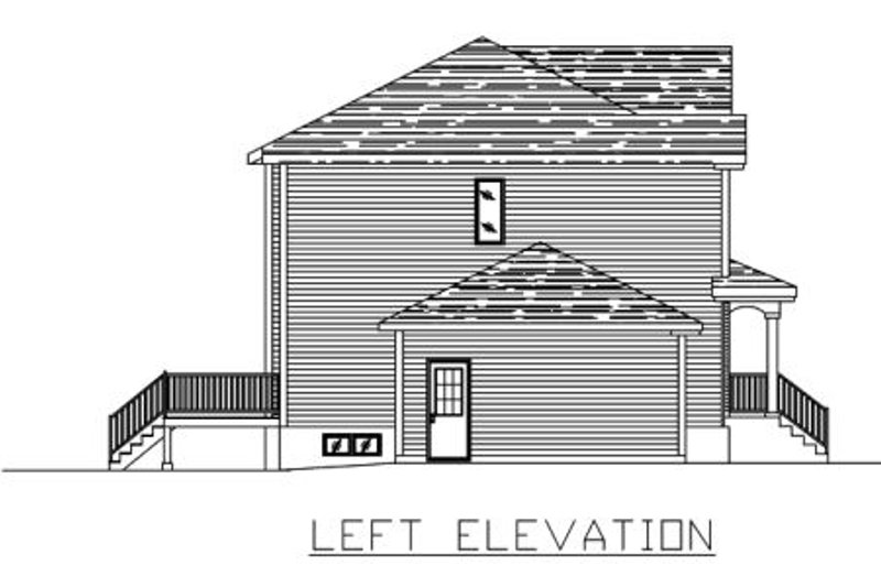House Design - Exterior - Other Elevation 1 for Traditional House Plan #138-239 - 2 bed, 1.5 bath