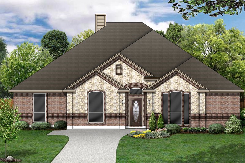 Home Plan - Traditional Exterior - Front Elevation Plan #84-369
