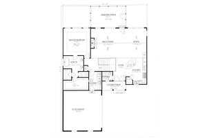 Floor Plan - Main Floor for Farmhouse House Plan #437-97 - 3 bed, 3.5 bath