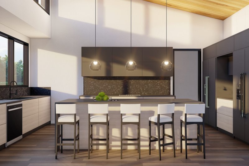 House Design - Interior - Kitchen for Modern House Plan #923-413 - 3 bed, 3.5 bath