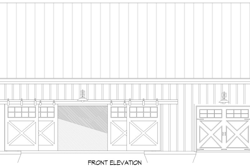 Architectural House Design - Exterior - Front Elevation 3 for Country House Plan #932-1284, 0 bath