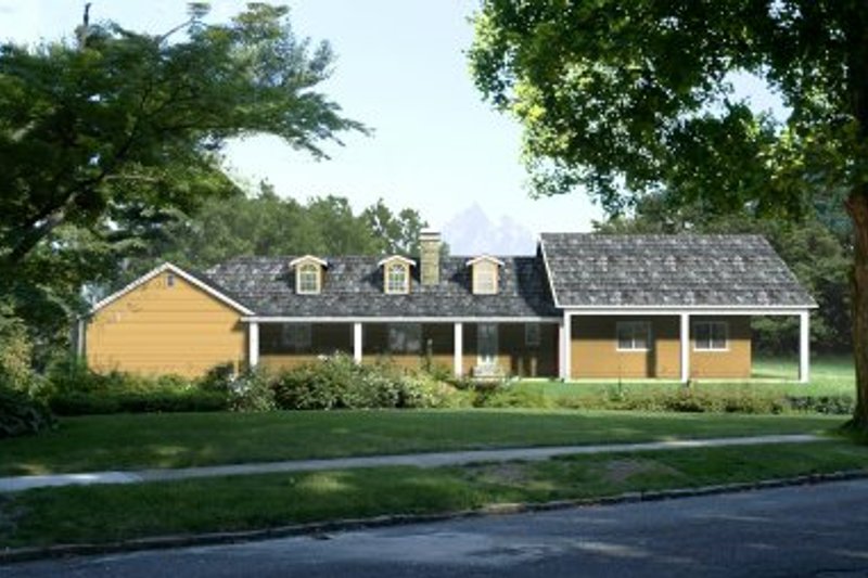 House Plan Design - Ranch Exterior - Front Elevation Plan #1-454