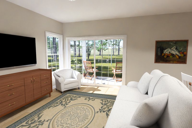 Architectural House Design - Interior - Family Room 1 for Cottage House Plan #513-2461 - 3 bed, 2 bath