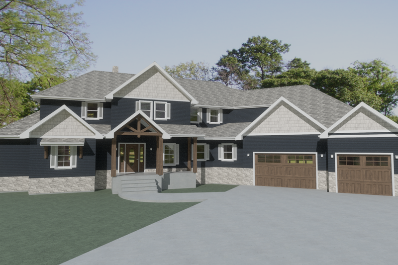 House Blueprint - Photo 1 for Farmhouse House Plan #1109-19 - 5 bed, 3 bath