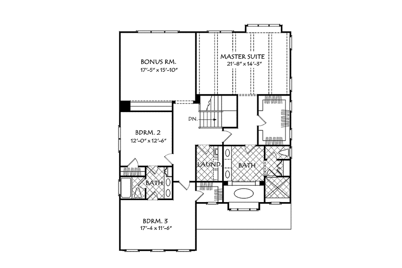 Home Plan - Floor Plan - Upper Floor for Country House Plan #927-535 - 4 bed, 3 bath