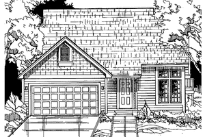 House Blueprint - Craftsman Exterior - Front Elevation Plan #334-121