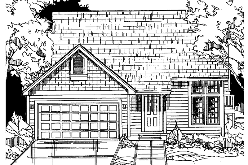 Architectural House Design - Craftsman Exterior - Front Elevation Plan #334-121
