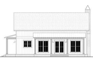 Exterior - Front Elevation 4 for Barndominium House Plan #430-376 - 2 bed, 2 bath