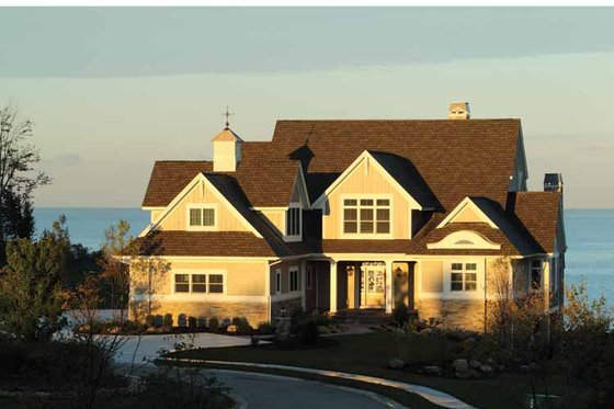 Exterior - Front Elevation 3 for Country House Plan #928-231 - 3 bed, 3 bath