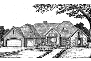 Home Plan - Country Exterior - Front Elevation Plan #310-1106