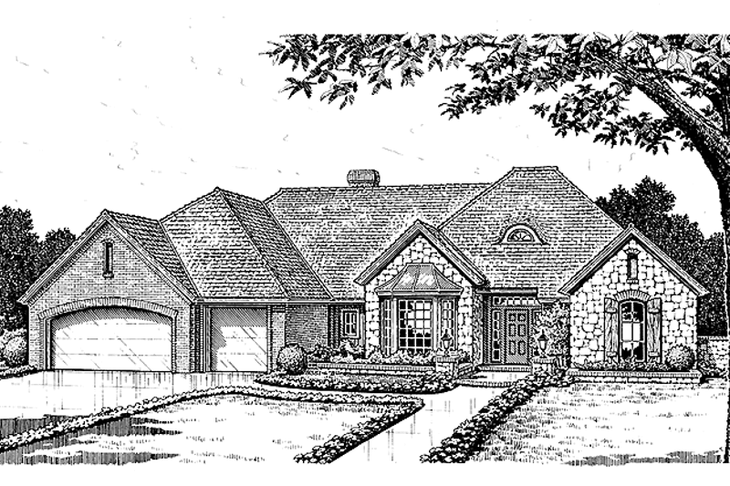 Home Plan - Country Exterior - Front Elevation Plan #310-1106