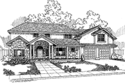 Country Style House Plan - 5 Beds 2.5 Baths 2992 Sq/Ft Plan #60-831 